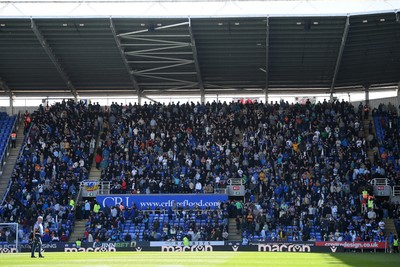 180426 - Reading v Cardiff City - Sky Bet League 1 - A packed out away end with Cardiff fans