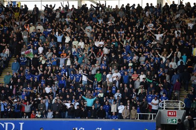 180426 - Reading v Cardiff City - Sky Bet League 1 - A packed out away end with Cardiff fans