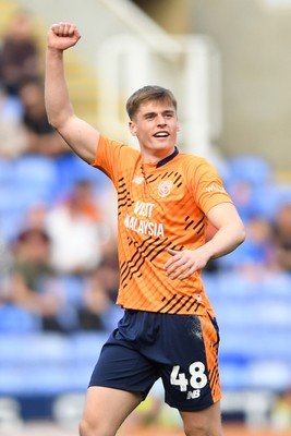 180426 - Reading v Cardiff City - Sky Bet League 1 - Dylan Lawlor of Cardiff City celebrates after his side scores a goal