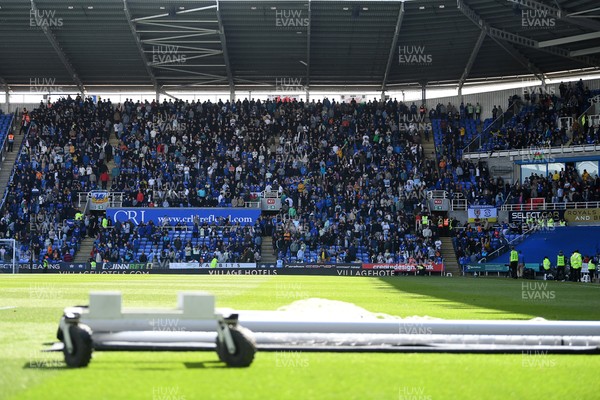 180426 - Reading v Cardiff City - Sky Bet League 1 - A packed out away end with Cardiff fans