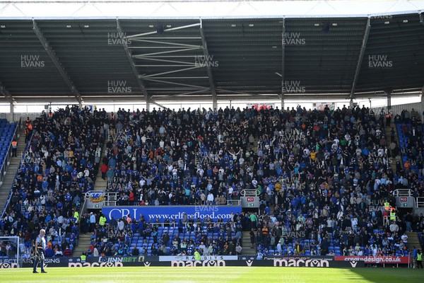 180426 - Reading v Cardiff City - Sky Bet League 1 - A packed out away end with Cardiff fans