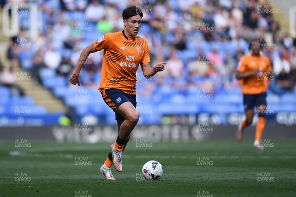 180426 - Reading v Cardiff City - Sky Bet League 1 - Rubin Colwill of Cardiff City