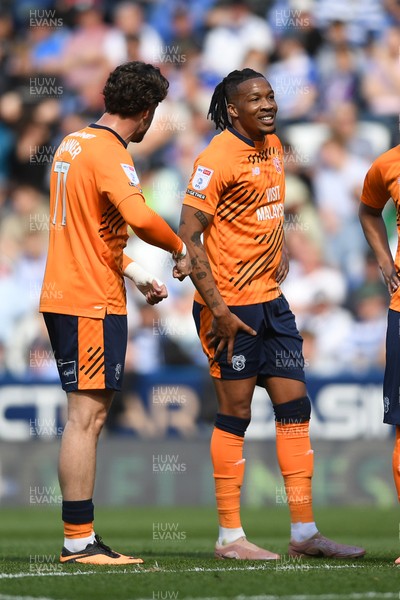 180426 - Reading v Cardiff City - Sky Bet League 1 - Gabriel Osho of Cardiff City