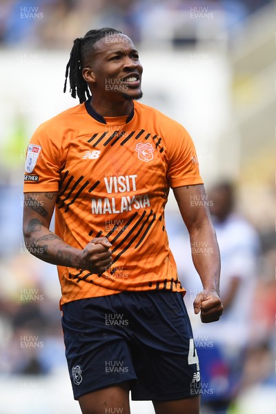 180426 - Reading v Cardiff City - Sky Bet League 1 - Gabriel Osho celebrates at full time