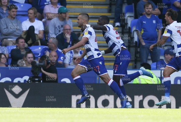 180819 - Reading v Cardiff City, Sky Bet Championship - George Puscas of Reading celebrates after scoring goal