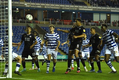 100821 - Reading v Swansea City - Carabao Cup - Ben Cabango of Swansea City scores goal