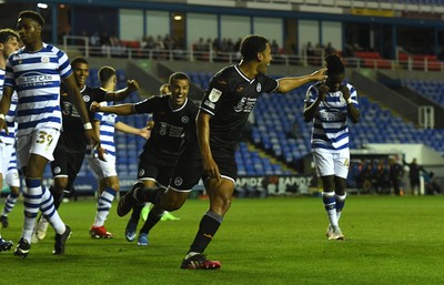 100821 - Reading v Swansea City - Carabao Cup - Ben Cabango of Swansea City celebrates scoring goal