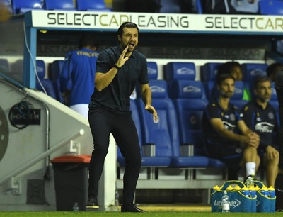 100821 - Reading v Swansea City - Carabao Cup - Swansea City Manager Russell Martin