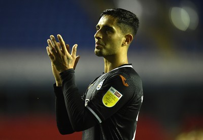 100821 - Reading v Swansea City - Carabao Cup - Yan Dhanda of Swansea City at the end of the game