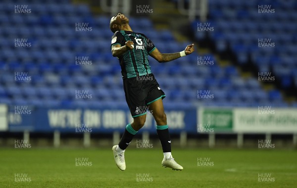 220720 - Reading v Swansea City - EFL SkyBet Championship - Andre Ayew of Swansea City celebrates at the end of the game