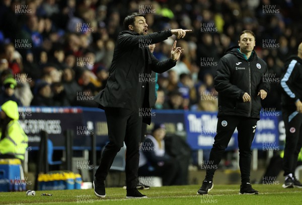 271222 - Reading v Swansea City - SkyBet Championship - Swansea City Manager Russell Martin