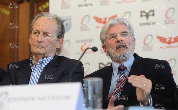 040413 - Regional Rugby Wales Press Conference -Peter Thomas of Cardiff Blues and Stephen Harrison talk to reporters 