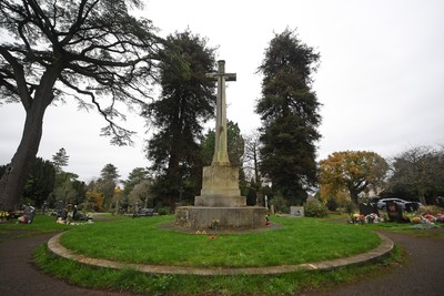 111125 - Remembrance Day - Picture shows the Great War Memorial in Newport, St Woolos Cemetery on Remembrance Day
