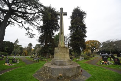 111125 - Remembrance Day - Picture shows the Great War Memorial in Newport, St Woolos Cemetery on Remembrance Day