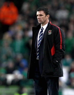 08.02.11 - Republic of Ireland v Wales - Carling Nations Cup -  Wales manager Gary Speed 