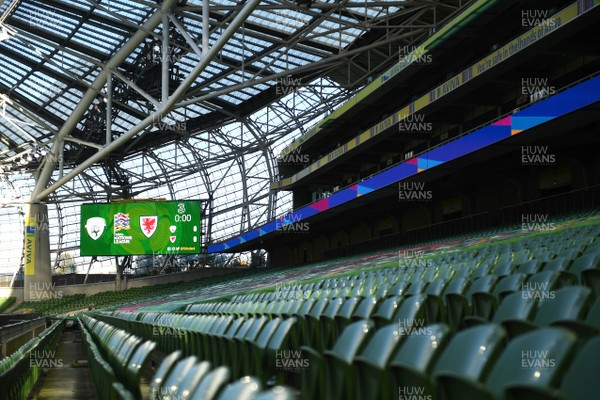 111020 - Republic of Ireland v Wales - UEFA Nations League - A general view of Aviva Stadium in Dublin ahead of kick off