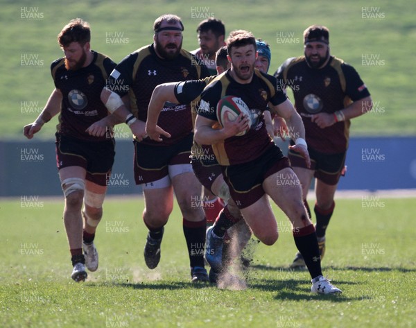 08 04 17 - RGC1404 v Ebbw Vale RFC - Principality premiership - Sam Jones of RGC makes a break