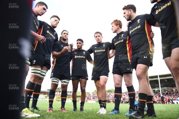 020617 - RGC 1404 v Wales XV - Seb Davies, Rory Thornton, Josh Navidi, Keelan Giles, Tyler Morgan, Rhys Patchell and Alex Cuthbert of Wales