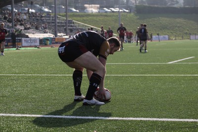 210326 - RGC v Aberavon - Super Rygbi Cymru (SRC) - Sam Jones of RGC gets the try