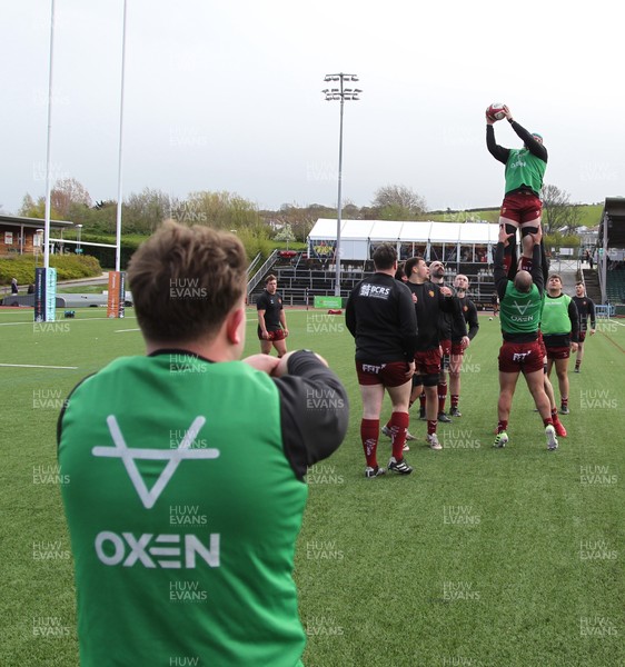 110426 - RGC v Bridgend - Super Rygbi Cymru (SRC) - RGC warm up drills