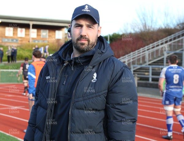 280226 - RGC v Bridgend - Super Rygbi Cymru (SRC) Plate Semi Final - Scott Baldwin head coach of Bridgend