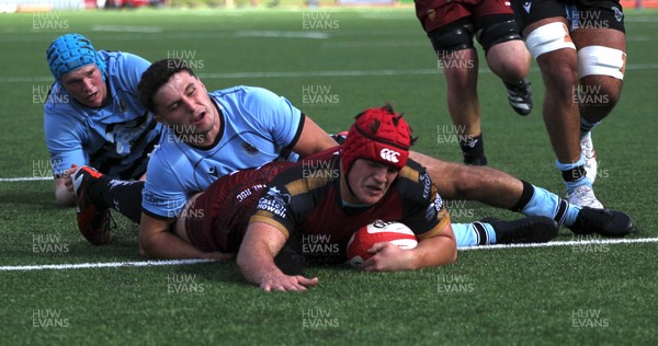 130925 - RGC v  Cardiff - Super Rygbi Cymru (SRC) - Charlie Probert of RGC gets the try