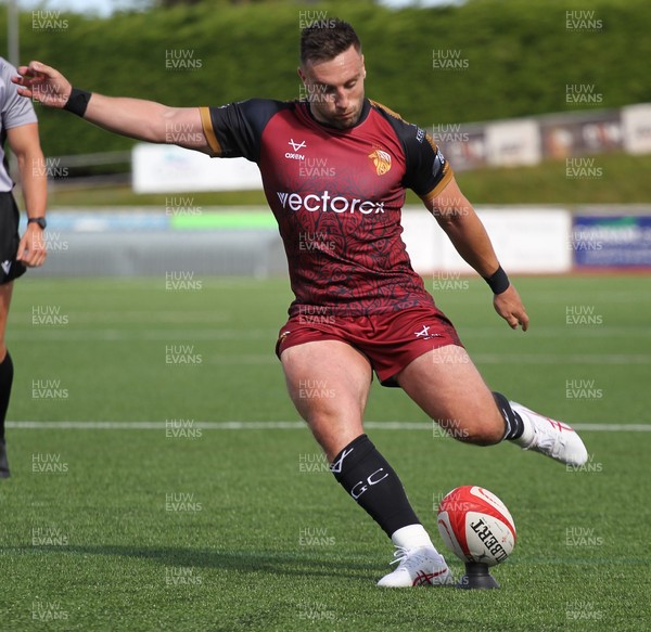 130925 - RGC v  Cardiff - Super Rygbi Cymru (SRC) - Billy McBryde of RGC takes the Conversion
