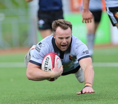 190926 - RGC v Carmarthen Quins - Super Rygbi Cymru (SRC) - Sam Jones of RGC gets the try