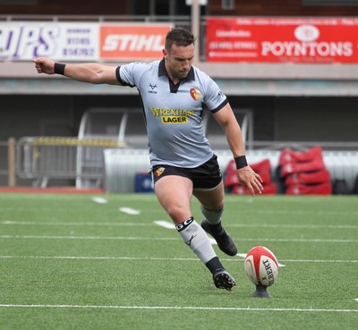 190926 - RGC v Carmarthen Quins - Super Rygbi Cymru (SRC) - Billy McBride of RGC takes the conversion