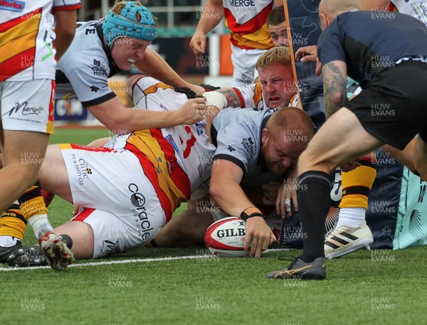 190926 - RGC v Carmarthen Quins - Super Rygbi Cymru (SRC) - Pedr Jones of RGC gets the try