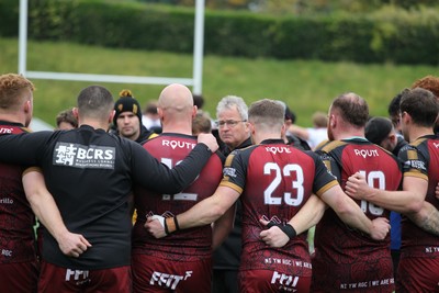 181025 - RGC v Swansea - Super Rygbi Cymru (SRC) - John Callard of RGC talks to the team post match