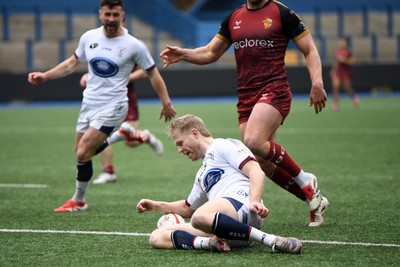 070326 - RGC v Swansea RFC - SRC plate Final - Mat Protheroe of Swansea scores the first try of the game