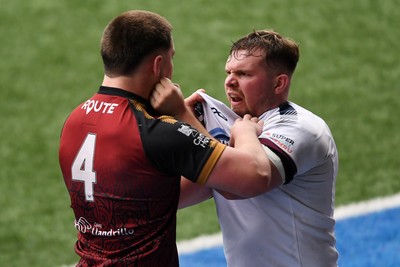 070326 - RGC v Swansea RFC - SRC plate Final - Things heat up between Jacob Hopkins of Swansea’ and Billy McQueeney of RGC