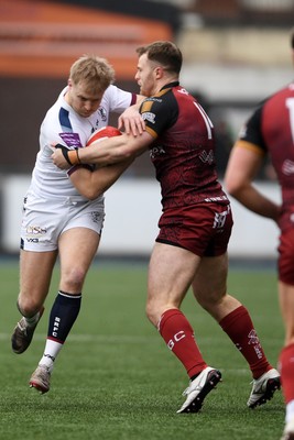 070326 - RGC v Swansea RFC - SRC plate Final - Mat Protheroe of Swansea is challenged by Sam Jones of RGC