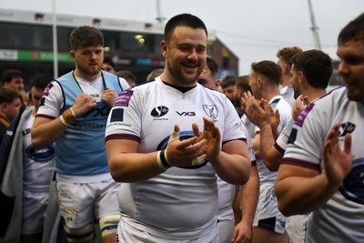 070326 - RGC v Swansea RFC - SRC plate Final - Swansea players celebrate the win at full time