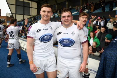 070326 - RGC v Swansea RFC - SRC plate Final - Liam Lloyd of Swansea and Logan Lloyd of Swansea at full time