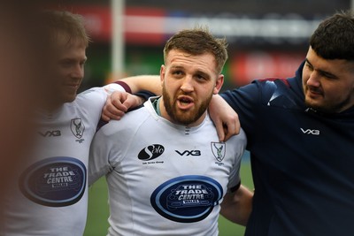 070326 - RGC v Swansea RFC - SRC plate Final - Swansea huddle at full time