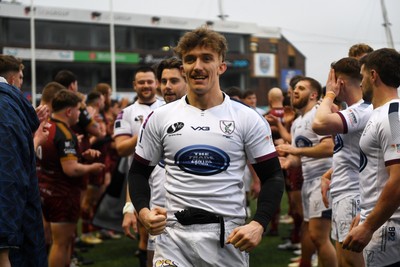 070326 - RGC v Swansea RFC - SRC plate Final - Swansea players celebrate the win at full time