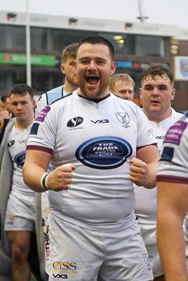 070326 - RGC v Swansea RFC - SRC plate Final - Swansea players celebrate the win at full time