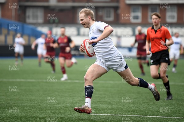 070326 - RGC v Swansea RFC - SRC plate Final - Mat Protheroe of Swansea runs in to score a try