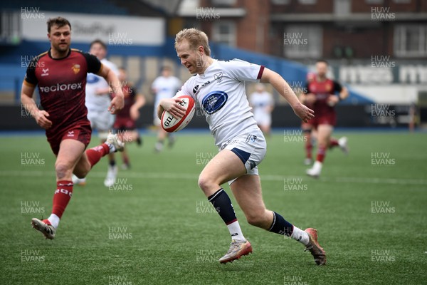 070326 - RGC v Swansea RFC - SRC plate Final - Mat Protheroe of Swansea runs in to score a try