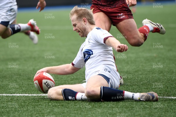 070326 - RGC v Swansea RFC - SRC plate Final - Mat Protheroe of Swansea scores the first try of the game
