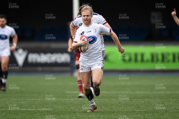 070326 - RGC v Swansea RFC - SRC plate Final -Mat Protheroe of Swansea runs in to score a try