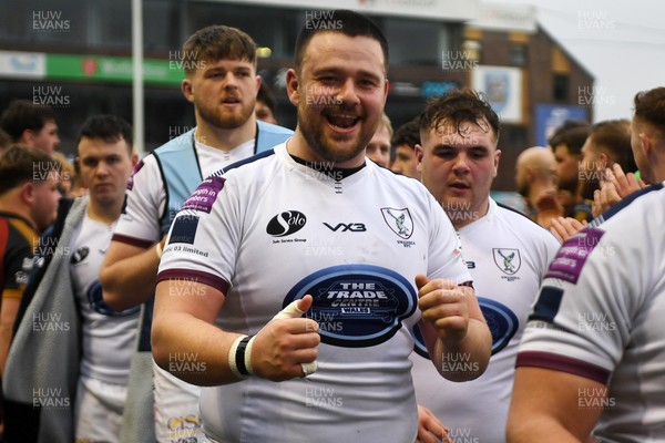 070326 - RGC v Swansea RFC - SRC plate Final - Swansea players celebrate the win at full time