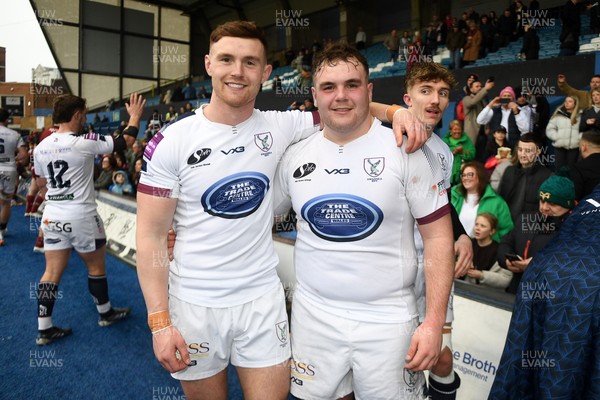 070326 - RGC v Swansea RFC - SRC plate Final - Liam Lloyd of Swansea and Logan Lloyd of Swansea at full time