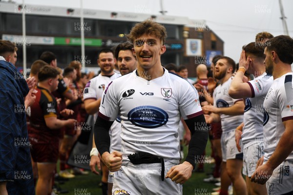 070326 - RGC v Swansea RFC - SRC plate Final - Swansea players celebrate the win at full time