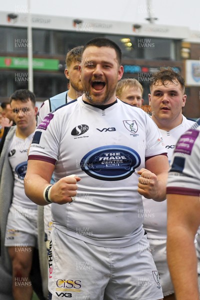 070326 - RGC v Swansea RFC - SRC plate Final - Swansea players celebrate the win at full time