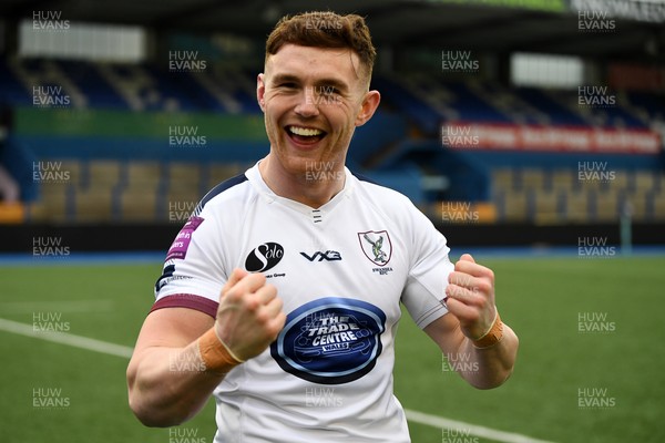 070326 - RGC v Swansea RFC - SRC plate Final - Liam Lloyd of Swansea celebrates the win at full time