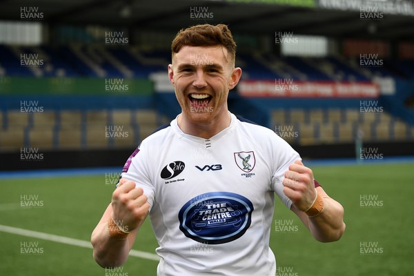 070326 - RGC v Swansea RFC - SRC plate Final - Liam Lloyd of Swansea celebrates the win at full time