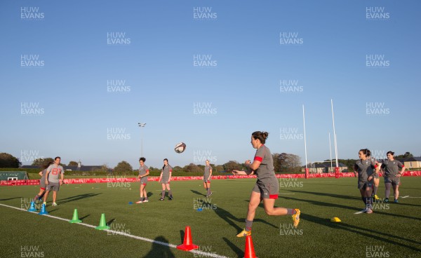 080915 - Rhod Gilbert filming with Wales Women's squad at the Vale